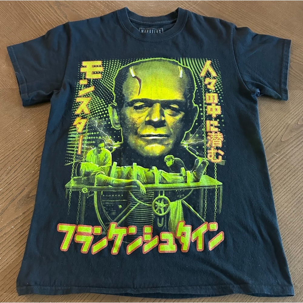 Universal x Rock‎ Rebel Japanese Monster Among Us Frankenstein Tee Size Small
